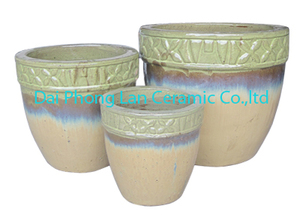 Creative Various <b>Colour</b> Pot with Design Outdoor Glazed Ceramic Garden, Clay Pot, Garden Planters Pottery - Product Image 2
