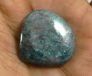 Cabujón de Apatita Neón Natural de 4.89 gms en Forma de Corazón de 24mm, Gema para Joyería IG0535 - Product Image 3