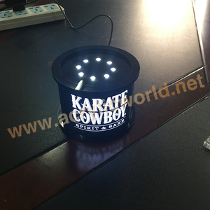 Exhibición de botella de bebida de licor acrílico iluminada de fábrica soportes de estante de vino/Exhibición de vino de madera - Product Image 3