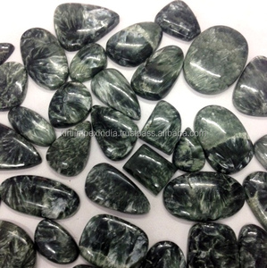 Vendeur indien 100% naturel séraphinite Cabochon forme mixte pierre précieuse en vrac disponible dans toutes les tailles meilleure qualité en gros gemmes Lot - Product Image 1
