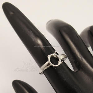 Anillo de Plata de Ley 925 con forma ovalada, 7x9mm, cualquier tamaño, Semi montaje, aniversario, regalo de amor - Product Image 6
