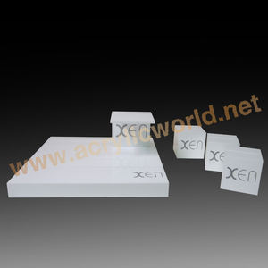 Exhibición de anillo acrílico blanco personalizada expositor de joyería - Product Image 3