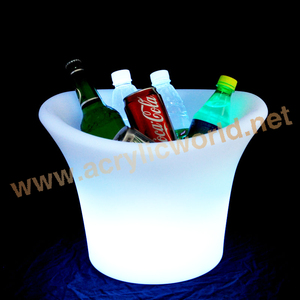 Seau à glace écologique en plastique PC/acrylique avec couleur personnalisée et service professionnel OEM – Seaux, refroidisseurs et supports - Product Image 1