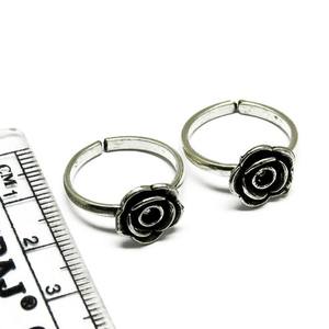 Anillo de plata de primera ley con punta para mujer, sortija, plata esterlina 925, oxidado - Product Image 5