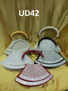 Vivid UD42 Indian <b>Bridal</b> Evening Ladies Shopping Handmade Ethnic Traditional Clutch <b>Purse</b> Fabric Embroidery Designer Exclusive - Product Image 6