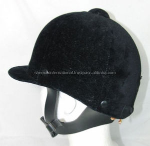 Shemax 2023 Calidad superior Venta caliente Personalizado al por mayor Todos los colores Todas las tallas Disponibles Sombrero Ecuestre para montar a caballo Casco Terciopelo negro - Product Image 2