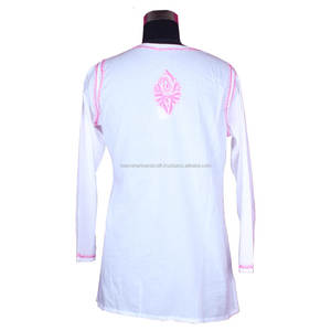 Nueva Llegada 2023 Diseñador de Verano de Algodón Kurti Pollo Blanco Pollo Impreso para Niñas Western Party Wear Fancy Hot Summer - Product Image 2