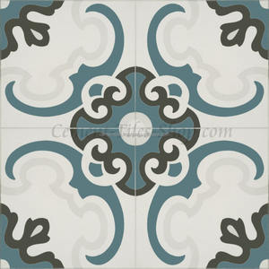 Carreaux de céramique encaustiques CTS 5.x - Carreaux d'intérieur modernes pour accents de villa - 200x200mm 16mm d'épaisseur - Usine CTS Vietnam - Garantie 5 ans - Product Image 4