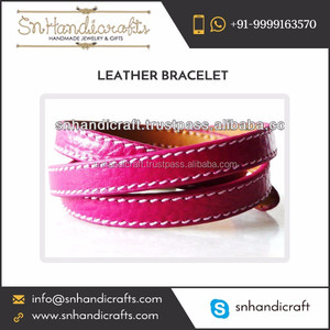 Attractive <b>Leather</b> Wrap <b>Bracelet</b> for Sale at Low Market Price - Product Image 1