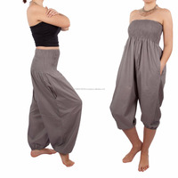 Pantalon Hippie indien pour femmes, Baggy Baggy unisexe, couleur unie, style indien, nouvelle collection