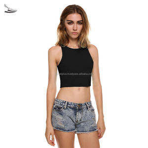 Camiseta sin mangas formal sexy personalizada para mujer, talla grande, con bordado y logotipo frontal - Product Image 1