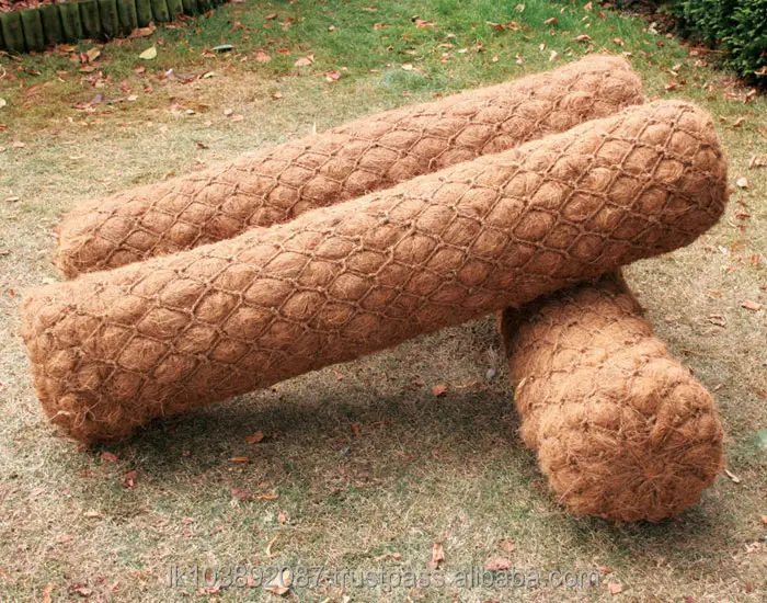 Good Quality Coconut Coir Fiber Logs High Grade Natural Brown from LK 30 Cm (popular) Round 3 - 6 M (popular) Cm