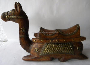 Estatua de Camello de Estilo Antiguo, Trabajo en Latón, Atractiva Estatua de Camello India para Decoración de Sala de Estar - Product Image 2