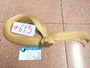 Cheveux blonds Offre Spéciale #613, 20 pièces, cheveux lisses du Vietnam, prix d'usine - Product Image 5