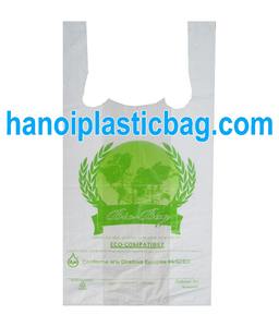 disposable supermarket shopping t shirt bag - Product Image 2