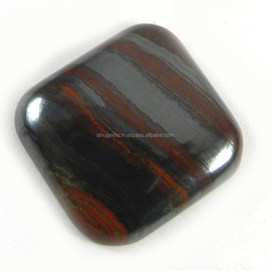 พลอยไทเกอร์อายเหล็กธรรมชาติ8.58 Gms พลอยโมรา23X23มม. สำหรับเครื่องประดับ - Product Image 1