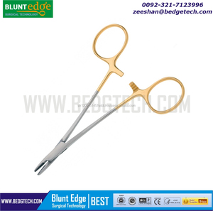 คีมหนีบเข็มสำหรับผ่าตัดทำจากสแตนเลสอุปกรณ์ทางการแพทย์ที่ยึดเข็ม - Product Image 6