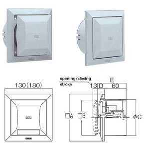 Sistema de Ventilación de Aire Gris Plateado Confiable NASTA con Amortiguador de Interruptor de Presión Hecho en Japón - Product Image 3