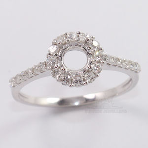 แหวนเพชร CZ สีเงินสเตอร์ลิงทรงกลมสวยขนาดเล็กน่ารักสำหรับงานแต่งงานและงานเลี้ยงการตั้งค่าแบบง่ามทุกขนาด - Product Image 5