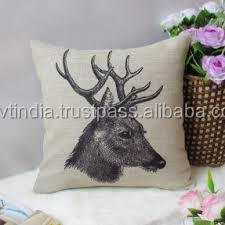 Custom Screen Print Cotton <b>Cushion</b> Cover for Breathable Natural Solid Color Cotton Pillow Cover at Quick Dry Cotton Pillow Cover - Product Image 6