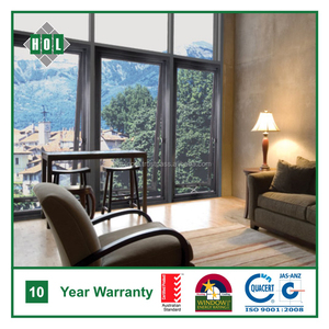 Fenêtre suspendue en aluminium enduit de poudre de haute qualité LowE couleur claire Double verre extérieur chambre isolation phonique - Product Image 6