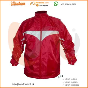 Chaqueta de lluvia de plástico rojo para niñas Poncho de nailon para una sola persona con logotipo personalizado Estilo militar Ropa impermeable para exteriores Nueva condición - Product Image 1