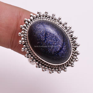 Bague étoile soleil en argent sterling 925 faite à la main Style classique Bijoux fins pour mariage et fiançailles Grossiste et exportateur naturels - Product Image 1