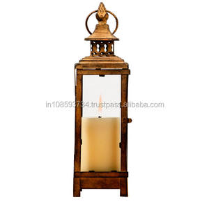 Iron Metal <b>Lanterns</b> Decorative <b>Lantern</b> With Glass for Home Restaurant Candle <b>Lantern</b> Home Decor Indoor Lighting Able Top - Product Image 1