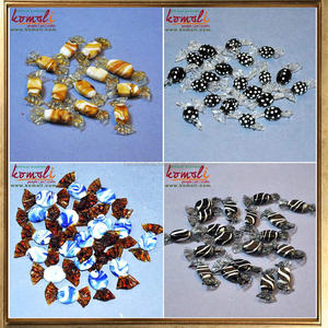 Assorted Murano <b>Glass</b> Candy Set Mixed Color <b>Decorative</b> Toffees in Various Shapes and Sizes for Home Decor, Gifts - Product Image 4