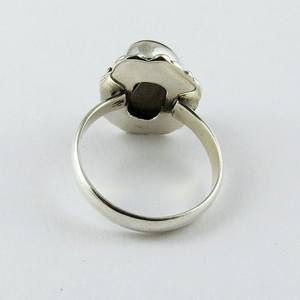 Anillos de plata de ley 925 con forma de lujo, Gema labradorita azul, joyería de plata 925 - Product Image 5