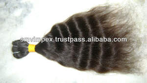 Tejido de cabello natural sin procesar. Buena textura Mejor precio Tejido de cabello natural indio Remy natural de la India. Pelo de la mejor calidad. - Product Image 6