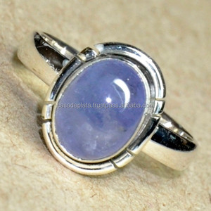 Cabochon Oval Shape Kyanite Gemstone <b>925</b> <b>Sterling</b> <b>Silver</b> <b>Ring</b> Jewelry Classic Fashionable <b>Ring</b> For Wedding Gift Party For Unisex - Product Image 2