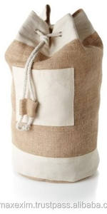 Bolsa de lona de yute y algodón, bolsas de yute hechas a medida, venta al por mayor, 2017 - Product Image 2