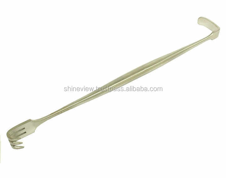 Senn Muller Retractors - 3-Prong Surgical Instruments, 6.25 Inch Stainless Steel (2 Pack)