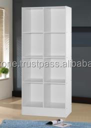 Malasia Calidad Premium 1703 Estanterías de diseño moderno Sistema de oficina Muebles Hogar Escuela Panel Madera Dormitorio Hall Hoteles - Product Image 6