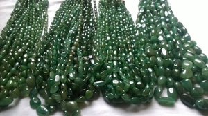 Cuentas sueltas de Esmeralda natural en verde para pulseras Material de piedra - Product Image 2