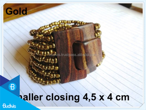 Pulsera barata de cuentas con cierre de madera al por mayor de Indonesia - Product Image 5