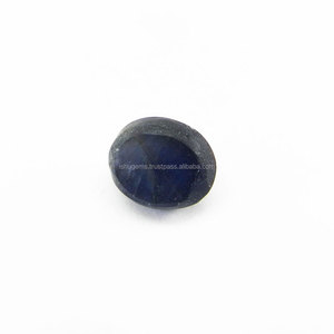 Pierre précieuse saphir bleu naturel de qualité AA, cabochon ovale de 9x11 mm, 7,1 carats, pierre précieuse en vrac IG4007 - Product Image 3