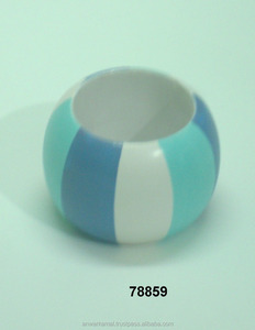 Porte-serviettes en bois peint à la main, style américain, écologique, pour tous les jours et les fêtes de mariage - Product Image 1