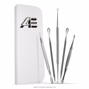 5-in-1 Professional Stainless Steel Hand Held Waterproof Comedone Extractor Kit <b>Blackhead</b> <b>Remover</b> Pimple Acne Blemish Removal - Product Image 1