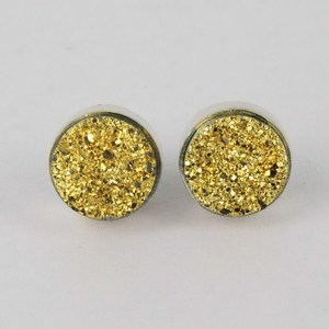 Boucles d'oreilles unisexes chrétiennes bohèmes en argent sterling 925 avec squelette attrayant en titane et druse, bijoux de créateur - Product Image 2