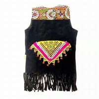Jaket Bomber Pendek Wanita Bordir Tangan Tradisional India Banjara, Bernapas, 100% Katun Batik, Linen Ramah Lingkungan untuk Dewasa