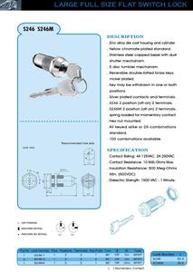 High Security 19mm Zinc Alloy Bright Chrome Plated Key Cam On-Off Power Switch <b>Lock</b> Cylinders ISO9001 Certified JIN TAY Brand TW - Product Image 2