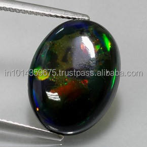 
 
 
 Ópalo Negro Etíope Natural, Cabujón Ovalado Suelto, Piedra Preciosa Calibrada para Joyería, Diseño Personalizado al por Mayor, Coszcalt Exports BL - Product Image 3