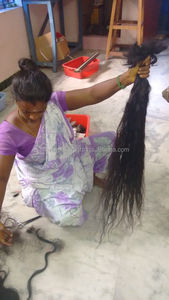 1A GradeMost Popular sin procesar Remy Indian Raw Hair 100% Virgin Indian Hair al por mayor, 100% mejor extensión de cabello libre de caída - Product Image 2