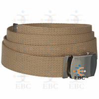 Ceinture tactique EBC Factory en sangle de coton PP et nylon, écologique, olive/khaki/noir/blanc/grenadier, avec boucle métallique réglable