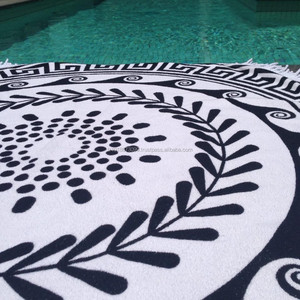 Toallas de Playa Pentagonales, Hexagonales u Octagonales con Borlas, Colección de Toallas de Playa Redondas 100% Algodón - Product Image 2