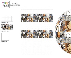 Gạch Ốp tường màu xanh lá cây bóng loáng 300x600mm nội thất kháng khuẩn firebrick - Product Image 3