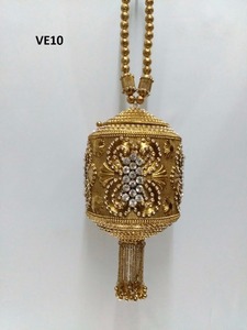 VE06A Sac de soirée en métal pour femmes, fabriqué à la main avec des cristaux de pierres de conception artistique, achats en ligne depuis l'Inde - Product Image 5