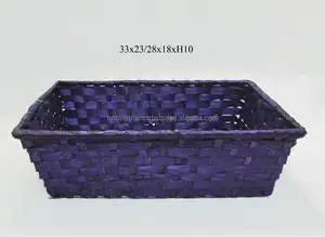 purple Gift Bamboo basket
